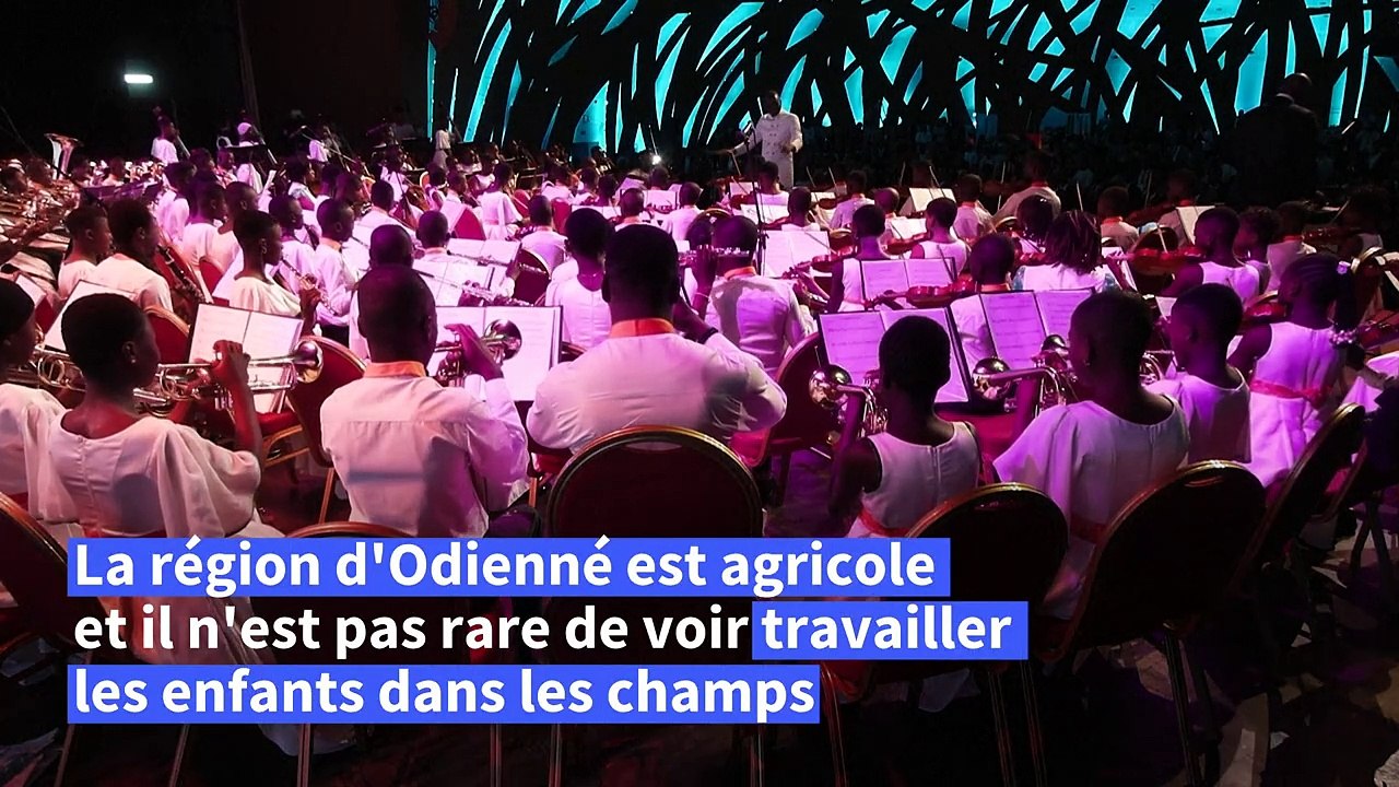 Côte d'Ivoire: le "projet fou" d'un orchestre philarmonique d'enfants en zone rurale