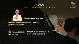 MAPA 03-06-24: MÉXICO ELIGE PRIMERA MUJER PRESIDENTA
