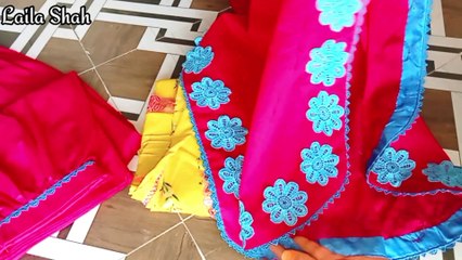 Plain suits design by Laila Shah