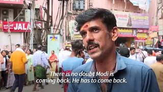 Indians react to exit polls indicating likely Modi election victory