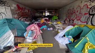 Paris 2024, des migrants expulsés