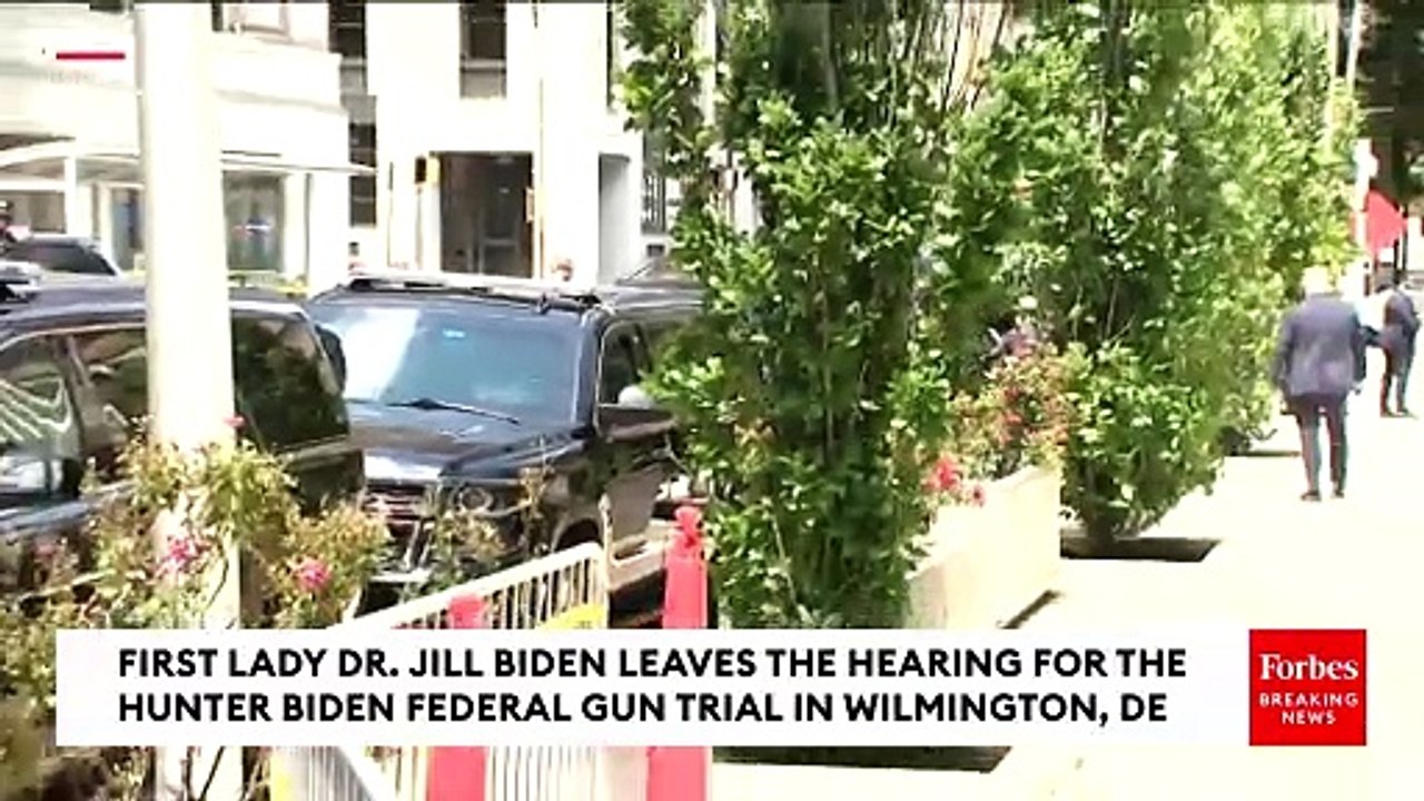 BREAKING NEWS: First Lady Dr. Jill Biden Departs Hearing For Hunter Biden’s Federal Gun Trial