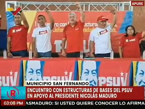 Estructuras de Bases del PSUV en Apure reafirman su respaldo al Pdte. Nicolás Maduro