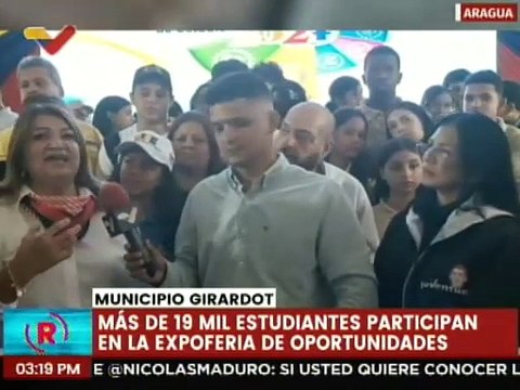 Aragua | Estudiantes de bachillerato participan en la Expoferia Oportunidades de Estudios 2024