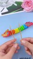Use paper strips to make a mini dragon dance, super simple and fun #origami #handmade #handmade diy