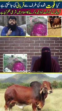 kya mayat ki taraf se Qurbani ki Ja sakti hai | Qurbani ke Gosht ko Zakira karne ka srae hukam