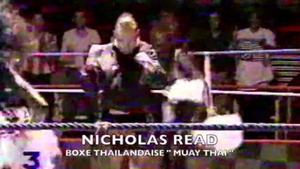 Nicholas READ Championnat d'Europe ISKA de Muay Thai en 1998. Archive 98.