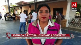Jornada electoral se realizó con un fuerte despliegue de seguridad en Coyuca de Benítez