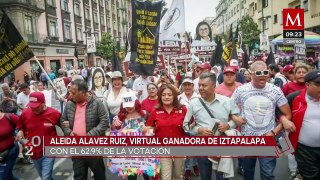 Aleida Alavez Ruiz es virtual ganadora de las elecciones en Iztapalapa