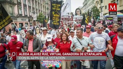 Aleida Alavez Ruiz es virtual ganadora de las elecciones en Iztapalapa