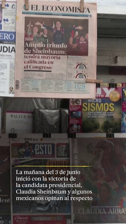 Mexicanos reaccionan a la primera presidenta