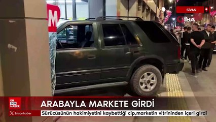 Sivas'ta ciple markete girdi