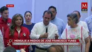 Pepe Yunes acepta a Rocío Nahle como virtual gobernadora de Veracruz