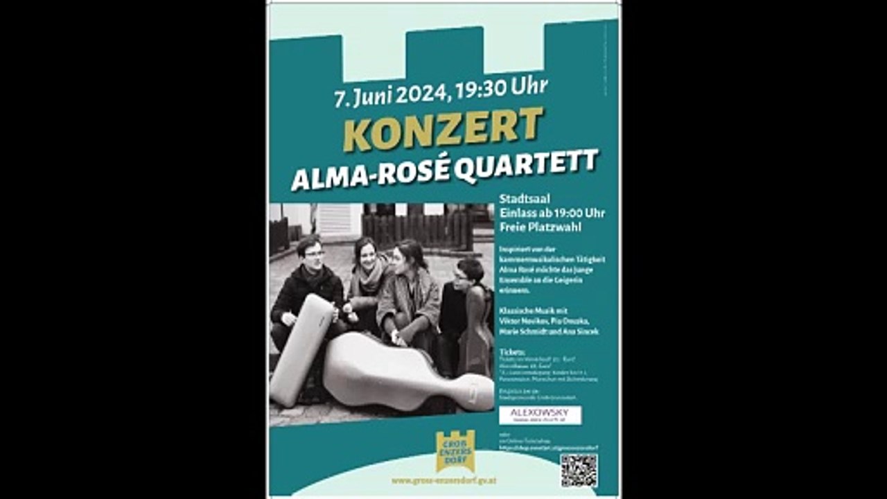 (PODCAST)  Konzert Alma-Rosé Quartett