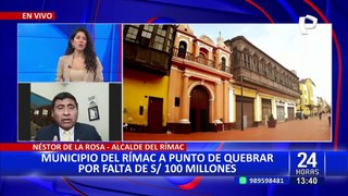 Rímac al borde de la quiebra: Alcalde clama por S/100 millones para evitar el colapso municipal