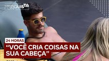 De Albú confessa estar chateado com aproximação de Liziane com Brenno  | A Grande Conquista