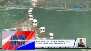 Tubig sa water treatment plant sa Brgy. Pasonanca, mababa pa rin; supply ng tubig sa 60 barangays, apektado | Unang Balita