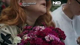 تشییع پیکر خبرنگار اوکراینی که چند روز پیش از جشن تولد ۲۶ سالگی در جنگ کشته شد