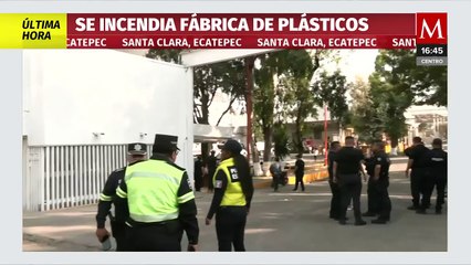 Se incendia fábrica de plásticos en Santa Clara, Ecatepec