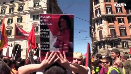 Скачать видео: MO, a Roma corteo contro il Governo: 