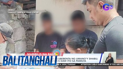 2, arestado dahil sa pagbebenta ng umano'y shabu; depensa nila, pantustos daw ito sa pamilya | Balitanghali