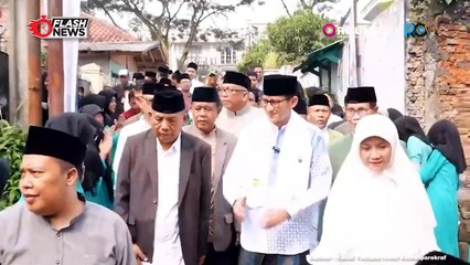 SANDIAGA UNO SAMBANGI PESANTREN SYAMSUL ULUM SUKABUMI JAJAKI PROGRAM SANTRI PRENEUR
