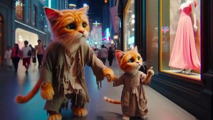 Cat Dad Worked Hard to buy Dress for Kitten  #cat #cute #kitten