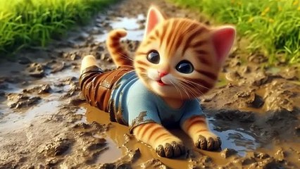 Cat's Belly Contains Countless Worms  #cat #cute #ai