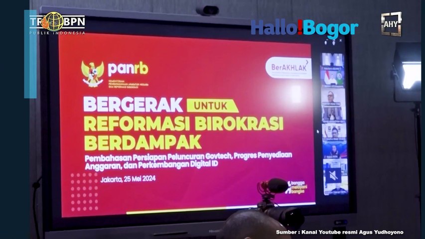 AHY dan Luhut Panjaitan Bahas Peluncuran GovTech dalam Rapat Online