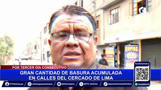 Alcalde de Comas envía volquetes para limpiar calles repletas de basura del Cercado de Lima