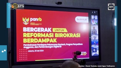 AHY Gelar Rapat Online Persiapan Berbasis Elektronik Bersama Luhut Panjaitan