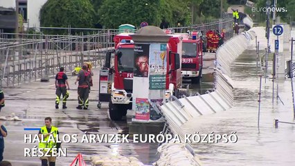 Halálos árvizek Európa középső részén