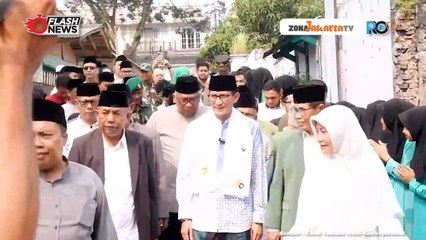 SANDIAGA UNO BLUSUKAN KE PONPES SYAMSUL ULUM SUKABUMI JAJAKI PROGRAM SANTRIPRENEUR