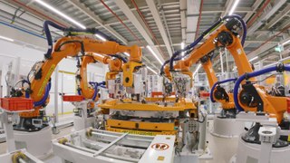 Audi Q6 e-tron Production at Ingolstadt Site - Battery Assembly