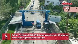 4 ilde göçmen kaçakçılarına darbe! Bakan Yerlikaya duyurdu