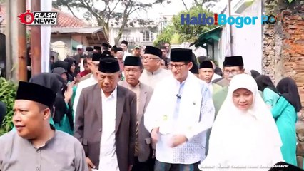 Sandiaga Uno Kunjungi Pesantren Syamsul Ulum Sukabumi, Dorong Program Santripreneur