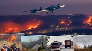 Hizbullah vurdu, İsrail'de büyük yangın