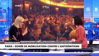 Manon Aubry : «Je n'ai pas entendu d'actes antisémites dans les manifestations pour la paix à Gaza»