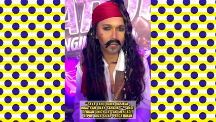 Aepul Roza dedah dia hanya belajar unicycle dalam masa  kurang empat hari