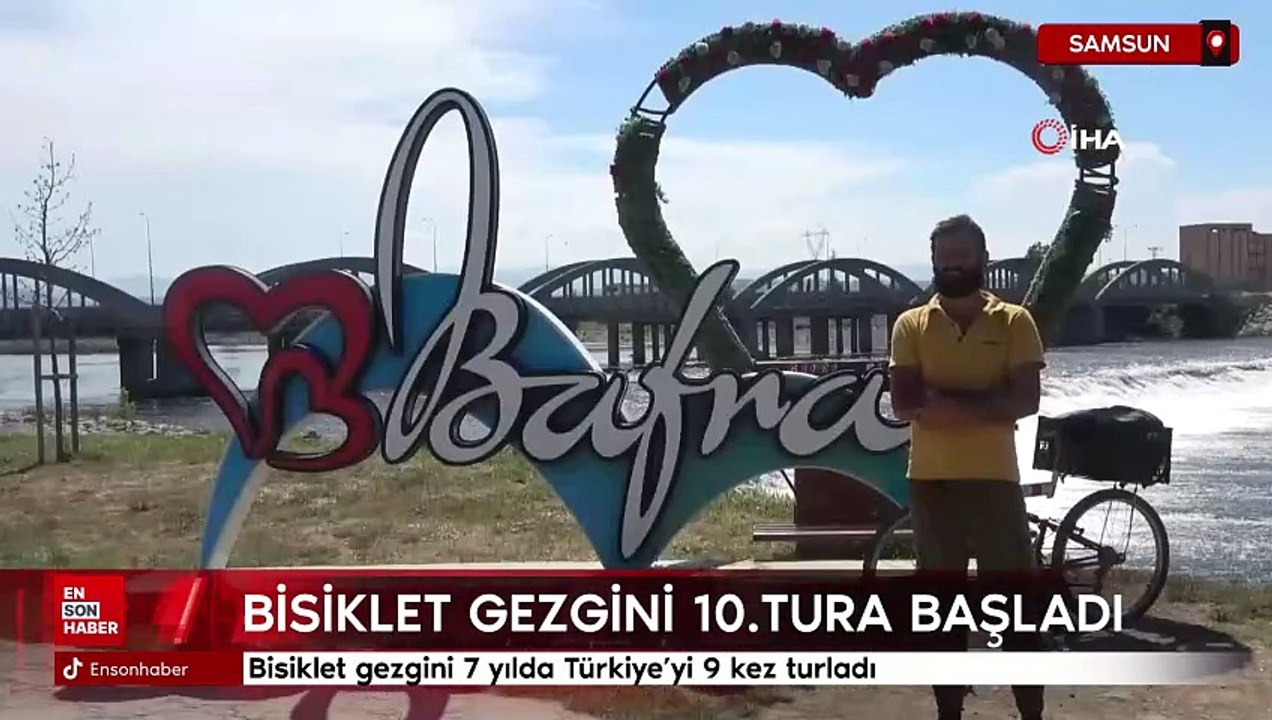 Samsun'da bisiklet gezgini 7 yılda Türkiye’yi 9 kez turladı