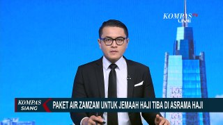 9.072 Paket Air Zamzam untuk Jemaah Haji Tiba di Asrama Haji Embarkasi Surabaya