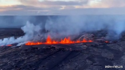 Le immagini aeree del vulcano Kilauea in eruzione