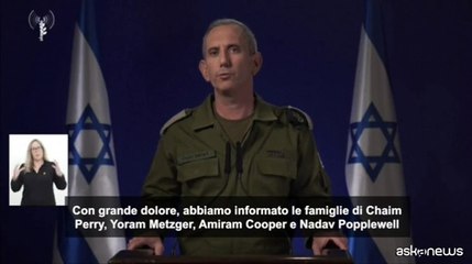 Video herunterladen: M.O., Idf conferma la morte di 4 ostaggi di Hamas a Gaza