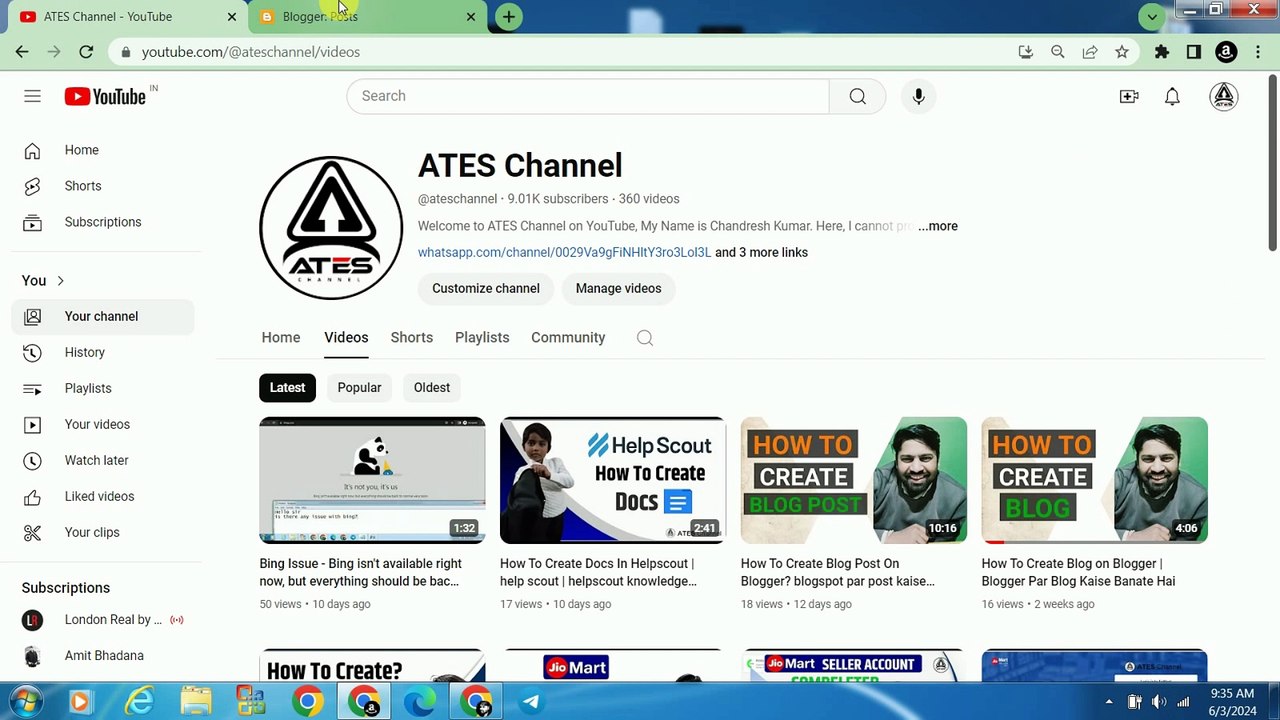 blogger dashboard tutorial | blogger dashboard overview