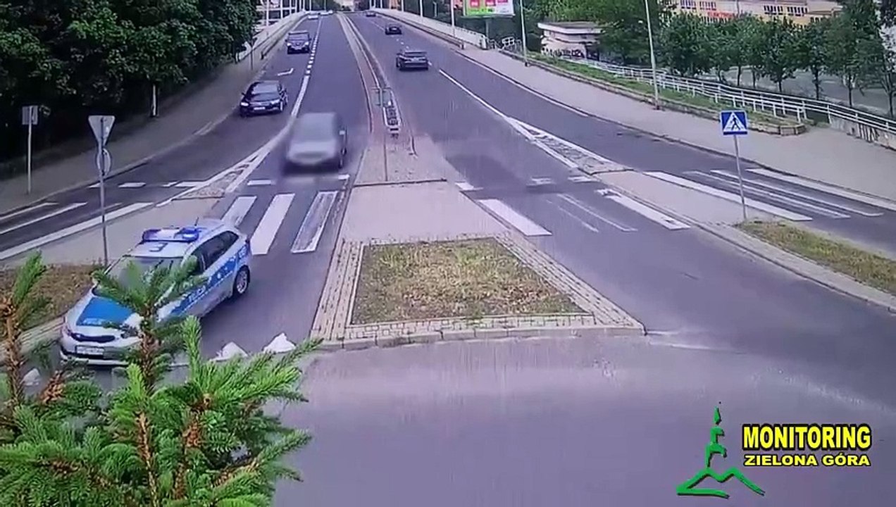 Gazeta Lubuska. Krosno Odrzańskie. Policyjna eskorta do szpitala