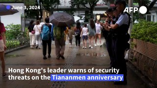 Tiananmen anniversary: Hong Kong leader says all must stay 'within the law'