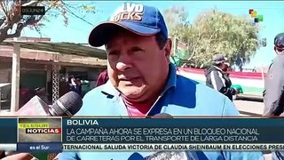 ¡Campaña de desinformación! Transportistas de Bolivia exigen al gobierno la provisión de combustible