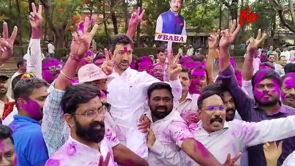 शाहू छत्रपती आघाडीवर, न्यू पॅलेसवर गुलाल उधळला जल्लोषाला सुरुवात