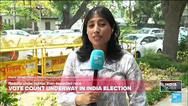 Indian elections: Modi's party ahead in vote count but opposition stiffer than expected