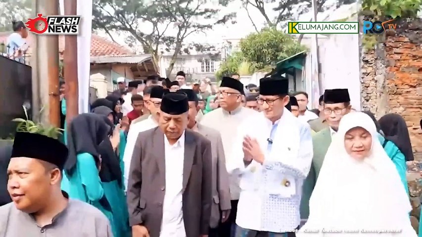 Sandiaga Uno Sambangi Pesantren Syamsul Ulum Sukabumi